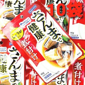 はごろも さんまで健康 煮付け さっぱりしょうが入り 10袋 さんま缶 さんま缶詰 さんま 保存食 非常食 防災 ②