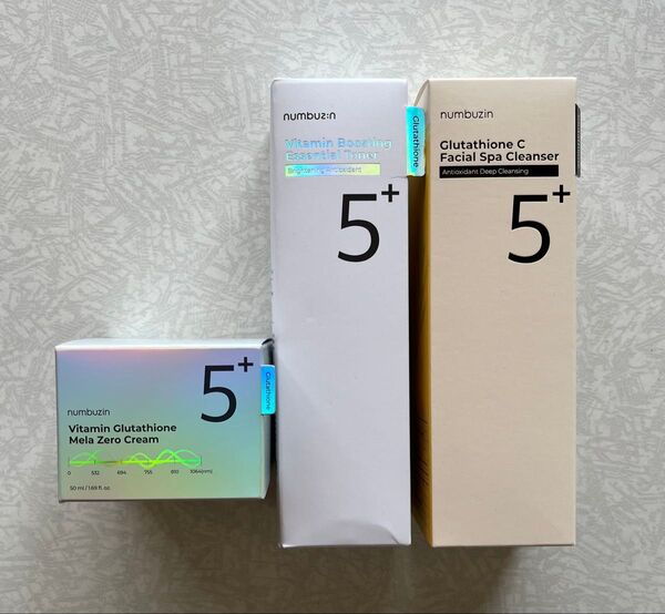 【新品】ナンバーズイン 5番白玉グルタチオンCトナー、メロゼロクリーム、クレンジング