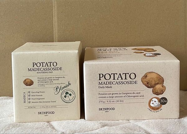 【新品】スキンフード ポテトマデカスージングパッド、ポストマデカデイリーマスク