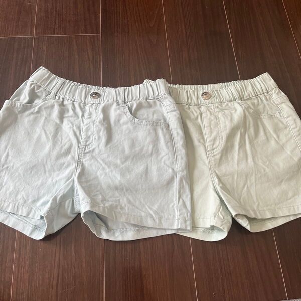 キッズ ショートパンツ 2枚セット 140cm 半ズボン 女の子