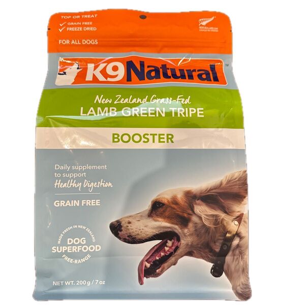 k9 ナチュラル ラム グリーン トライプ 200g 1個