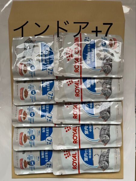 85g 10個 猫 インドア+7 グレービー 7歳以上 室内で生活する中高齢猫用 ロイヤルカナン 7才