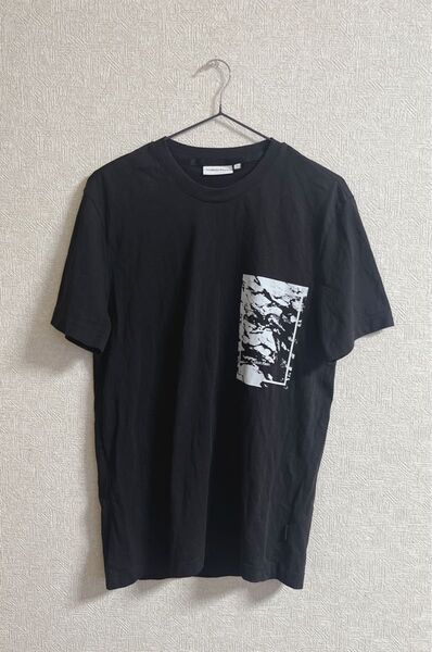 美品カルバンクライン チェスト フォト プリント Tシャツ Sサイズ ユニセックス