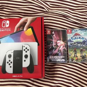 Nintendo Switch 有機ELモデル + ゲームソフト2本+microSD(64g)