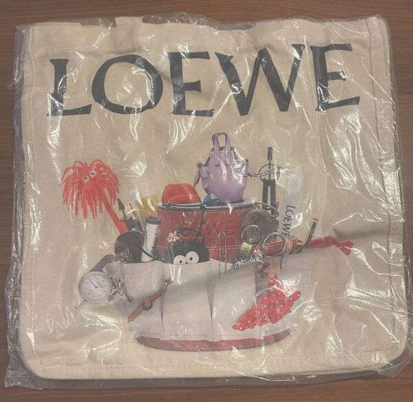 新品未開封 LOEWE 「CRAFTED WORLD」 トートバッグ エコバッグ サブバッグ ショッピングバッグ トートバック 黒