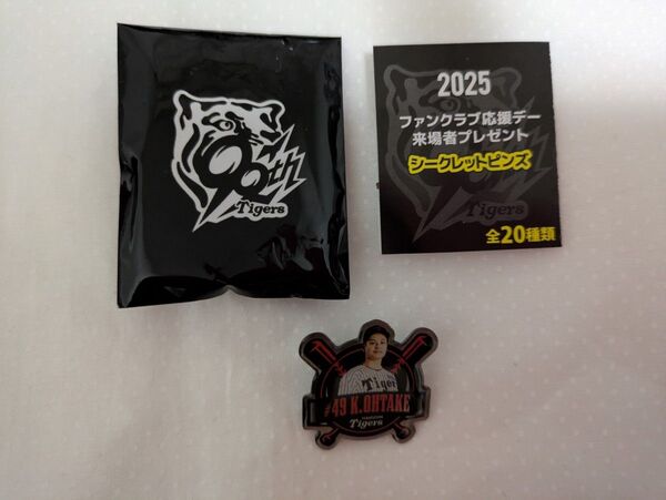 阪神タイガース ピンバッジ 大竹耕太郎