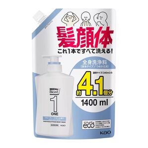 数量限定特価 髪顔体 メンズビオレONE 詰替え1400ml