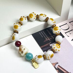 肉球ブレスレット 菩提根 猫 身を守ってくれる