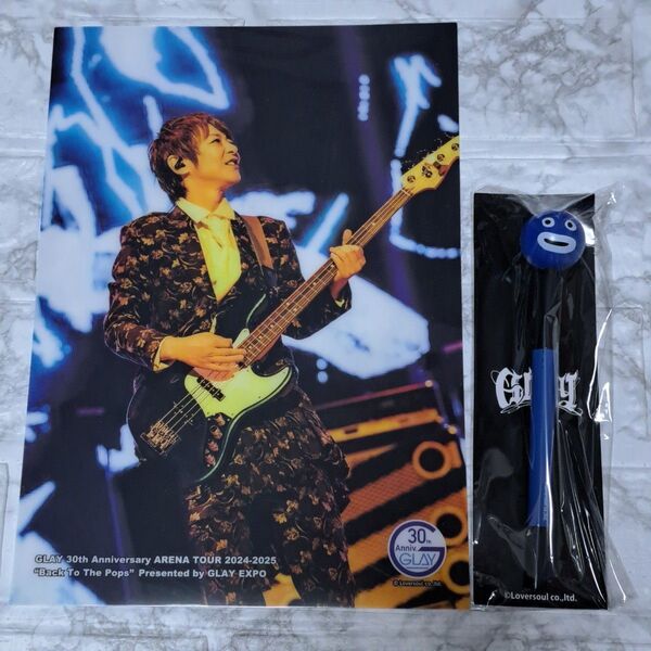 GLAY 30th Anniversary エンタメくじ vol.2 JIROクリアポスター GIGOくるくるペン