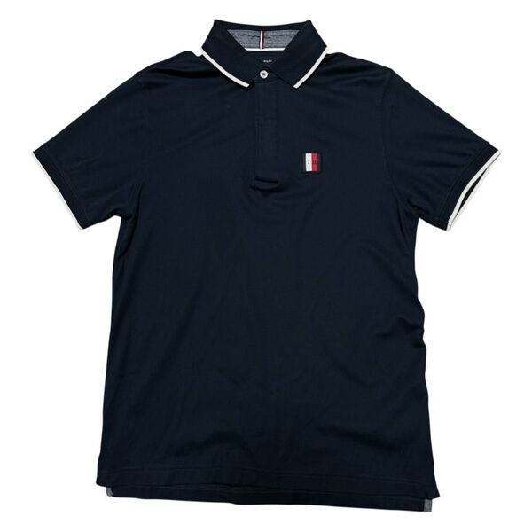 TOMMY HILFIGER トミーヒルフィガー ポロシャツ 半袖 SLIM FIT ネイビー メンズ サイズM