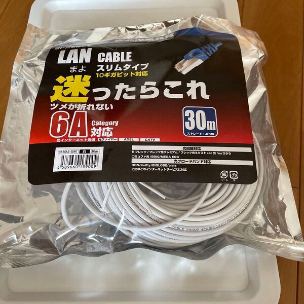 cat6a lanケーブル 30m