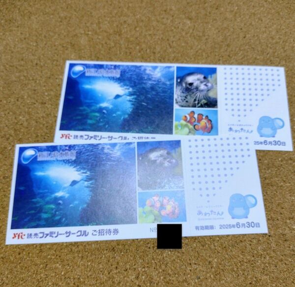 新江ノ島水族館 ご招待券★2枚セット★ペア★有効期限2025.6.30