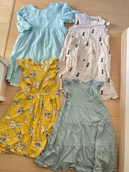 女の子 ワンピース 4着セット まとめ売り 120