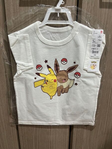 ユニクロ 半袖Tシャツ ポケモン ピカチュウ イーブイ 110
