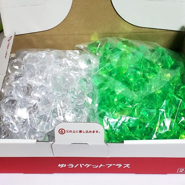 アクリルストーン アクリル宝石 ダイヤ型 約1.5㌔(約420個) 大量 まとめ売り