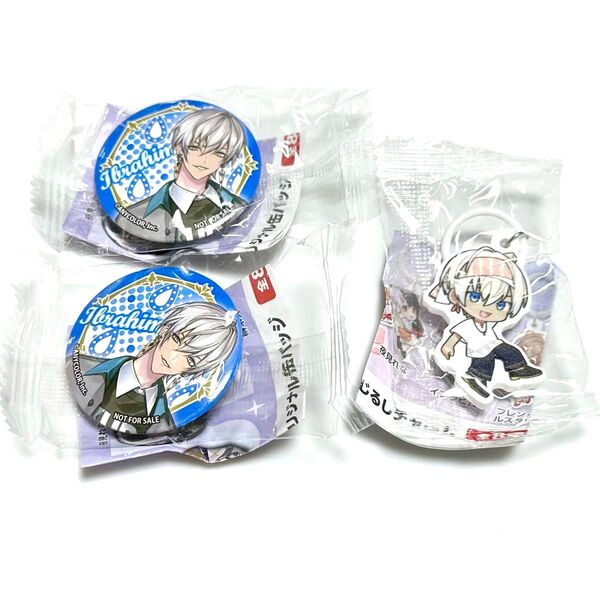【イブラヒム】にじさんじ × くら寿司 ビッくらポン / 缶バッジ・チャーム 3点セット まとめ売り
