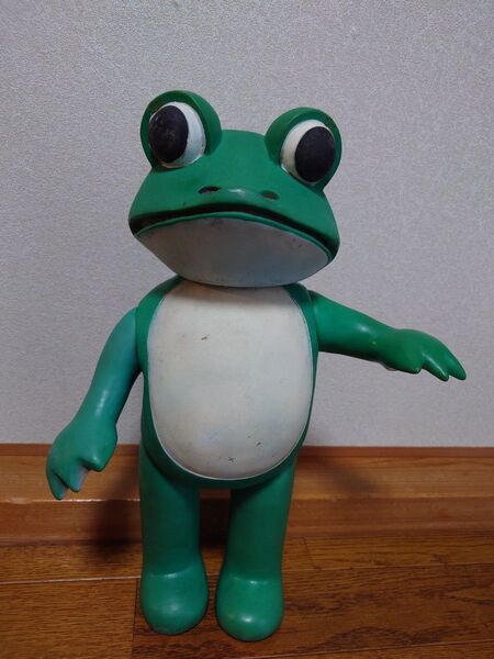 ケロヨン 約37cm 木馬座 野村トーイ ソフビ ビンテージ カエルのぼうけん 昭和レトロ 当時物