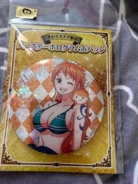 ナミ 缶バッジ バースデー ワンピース ONEPIECE 生誕