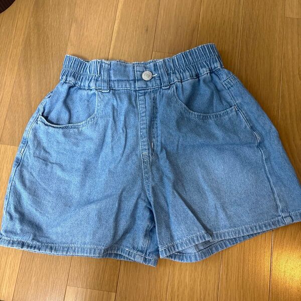 イオン トップバリュ ショートパンツ デニムショートパンツ デニム 女の子 キッズ 140