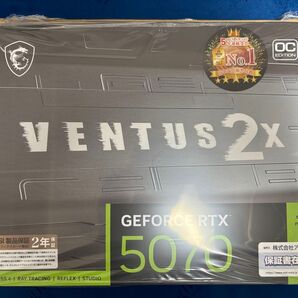 MSI GeForce RTX 5070 12G VENTUS 2X OC 新品未開封 国内正規品