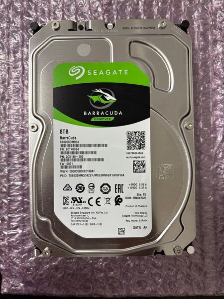 Seagate BarraCuda ST8000DM004 8TB SATA HDD