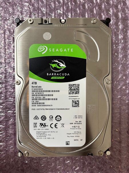 Seagate BarraCuda ST4000DM004 4TB SATA HDD S/N: WEN03B7D