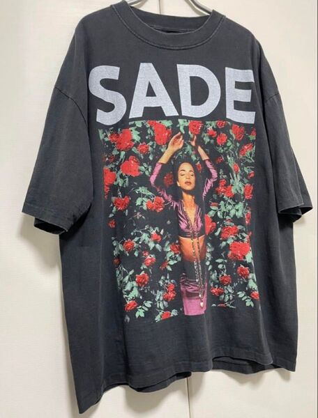 古着 SADE シャーデーtシャツ 肩幅59身幅61着丈73袖丈24 XL 美品