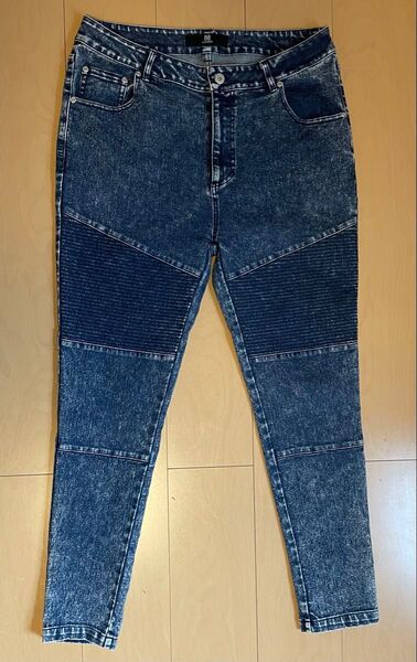 【CAMBIO(カンビオ)】11oz Biker Denim Pants デニムパンツ(MIU-241-042) ジーンズ