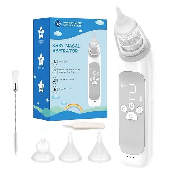 新品★電動鼻水吸引器 ベビー 赤ちゃん ペットにも 鼻水吸引機 鼻吸い器 花粉症