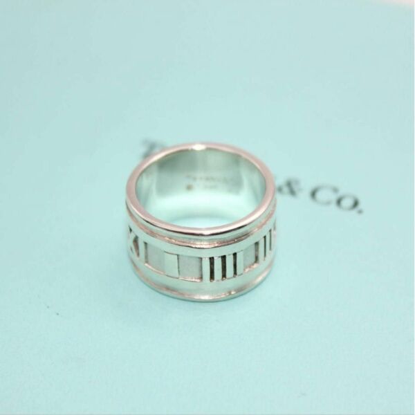 美品 Tiffany&Co. ティファニー アトラス ワイド リング 指輪 10