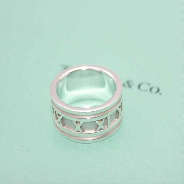 美品 Tiffany&Co. ティファニー アトラス ワイド 指輪 10号