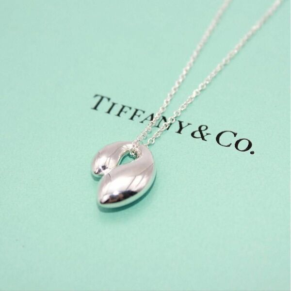美品 Tiffany&Co. ティファニー ダブルティアドロップ ネックレス