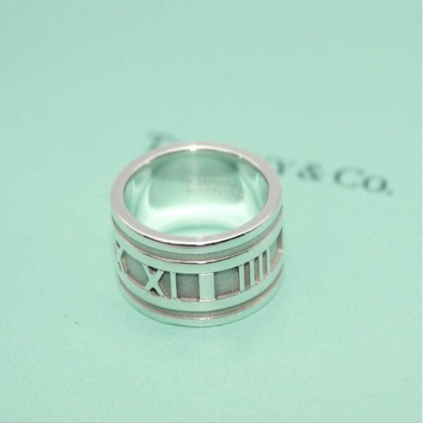 美品 Tiffany&Co. ティファニー アトラス ワイド 指輪 10号