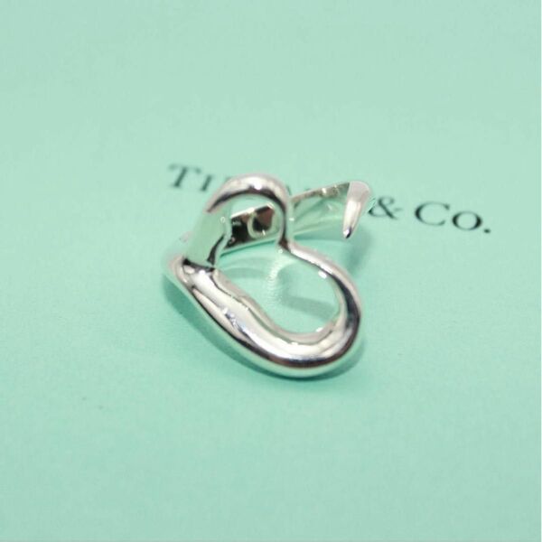 美品 Tiffany&Co. ティファニー オープンハート リング 指輪 8号