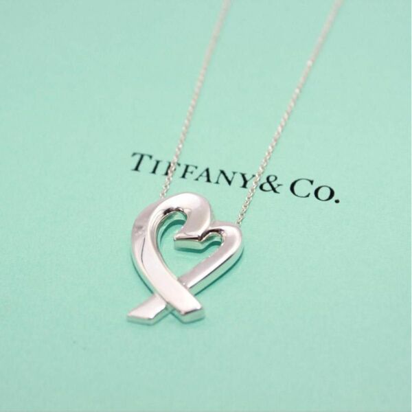 美品 Tiffany&Co. ティファニー ラヴィングハート ネックレス 925
