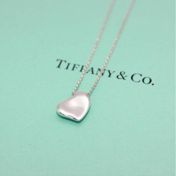美品 Tiffany&Co. ティファニー フルハート シルバー ネックレス