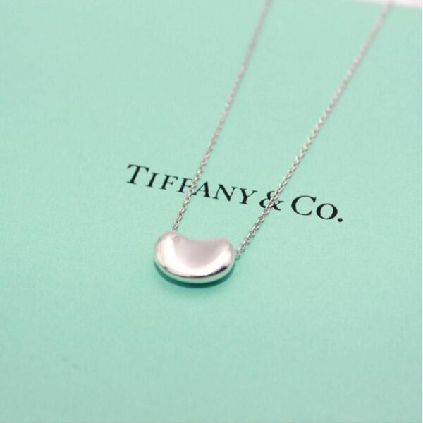美品 Tiffany&Co. ティファニー ビーン シルバー ネックレス 925