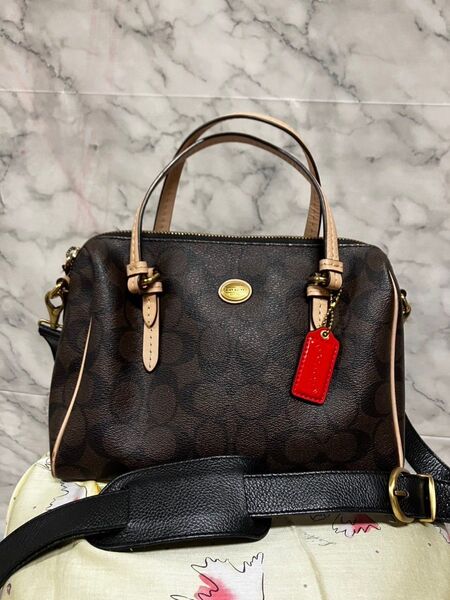 COACH ハンドバッグ ショルダーバッグ 2way ブラウン