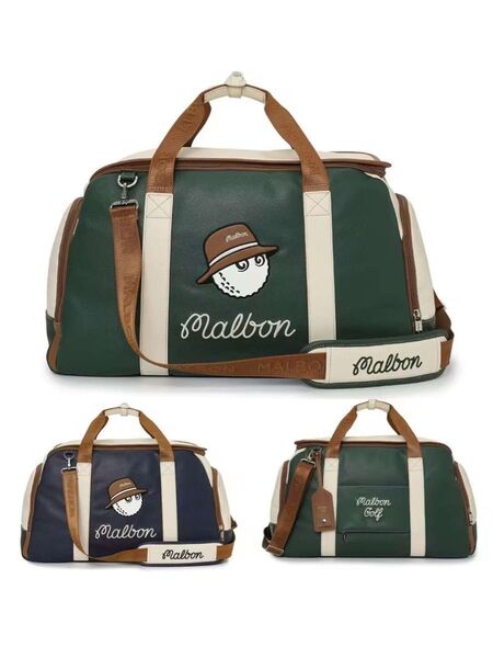 マルボンゴルフ ボストンバッグ シューズケース Malbon ダッフルバッグ 大容量 軽量