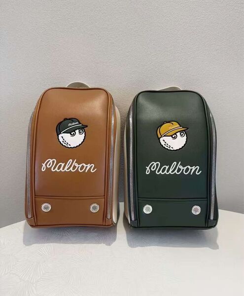 マルボンゴルフ Malbon シューズ入れバッグ シューズ収納 ゴルフシューズバッグ 靴収納