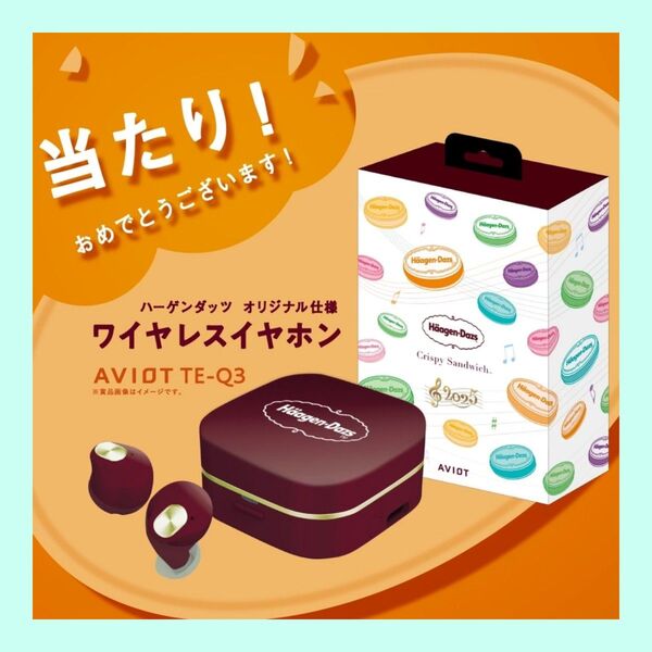 ハーゲンダッツ ワイヤレスイヤホン 2025 AVIOT TE-Q3