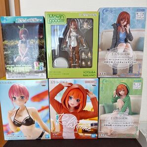 【新品・未開封】五等分の花嫁 中野一花 中野三玖 中野四葉 フィギュア 6体セット