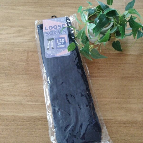 新品 ルーズソックス 120cm ネイビー 23-25cmギャル JK