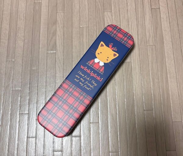 winkipinkiの缶ペン ペンケース 筆箱 レトロ