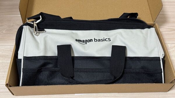 Amazonベーシック 工具 ツール収納バッグ 40.6cm, グレー,ブラック