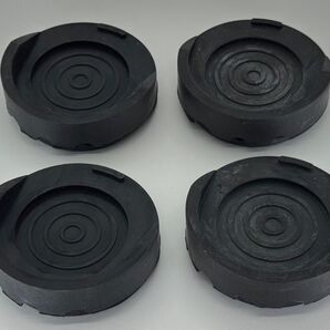 和気産業 ハイパー防振ゴムマット 洗濯機・冷蔵庫用 黒 EGHー005 4枚