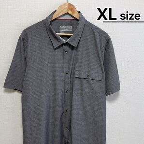 USA古着 アウトドアシャツ 半袖 XL グレー ワーク Avalanche