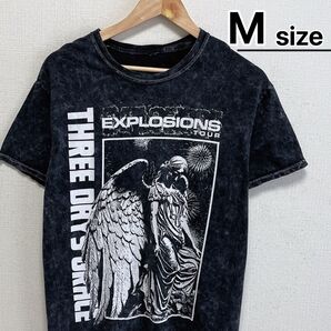 Three Days Grace Tシャツ M ブラック ウォッシュ加工 バンド