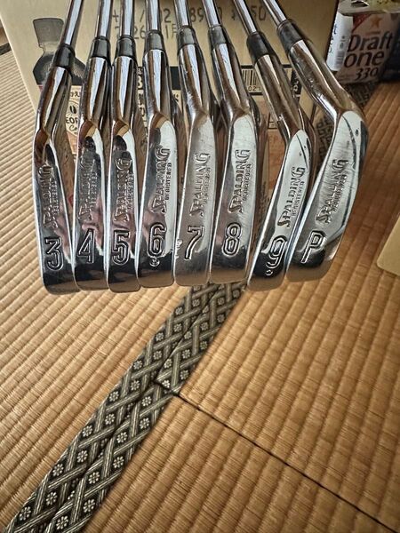 SPALDING アイアンセット 3〜9、PWセット スチールシャフト