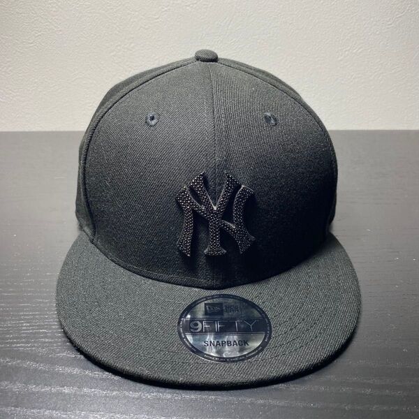 ニューエラ NEW ERA ラインストーン ヤンキース 9FIFTY オールブラック